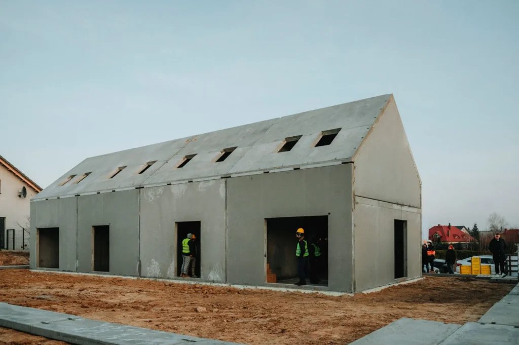 projekt domu w pełnej prefabrykacji żelbetowej