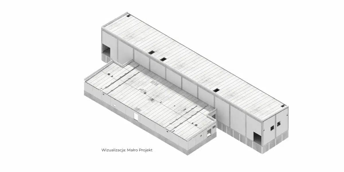 projekt-budynku-rozdzielni-webp Projekt budynku rozdzielni w Dąbrowie Górniczej wykonany przez Małro Projekt w technologii prefabrykowanej dla sektora energetycznego
